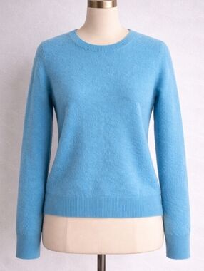 Nordstrom 100% Cashmere Sweater Blue XL Soft Luxury Knit